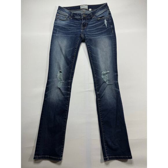 BKE Buckle Women's Stella Straight Leg Blue Denim Jeans - Size 26 (26x31) - Picture 1 of 6